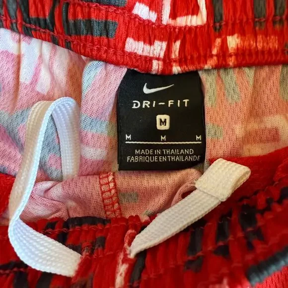 Nike Youth Dri-Fit Red Shorts Medium - Picture 5 of 6